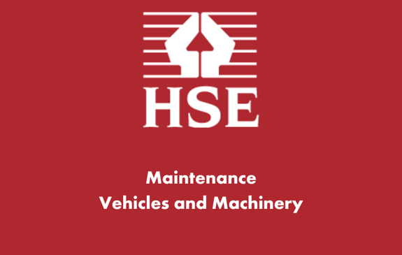 Maintenance of vehicles and machinery